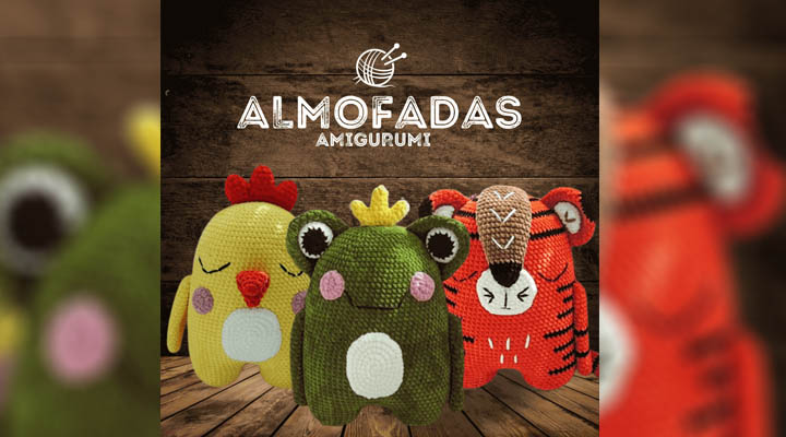 almofadas amigurumi