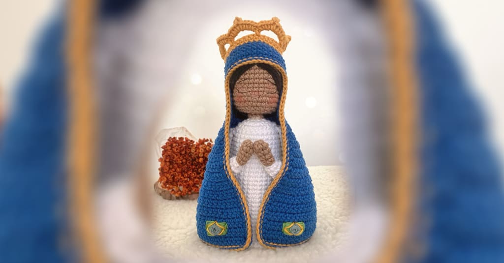 Receita Amigurumi Nossa Senhora Aparecida Grátis