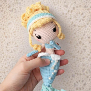sereia cinderela amigurumi