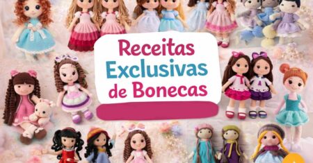 20 Receitas de Bonecas Amigurumi em Português