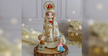 Nossa Senhora de Fátima Amigurumi